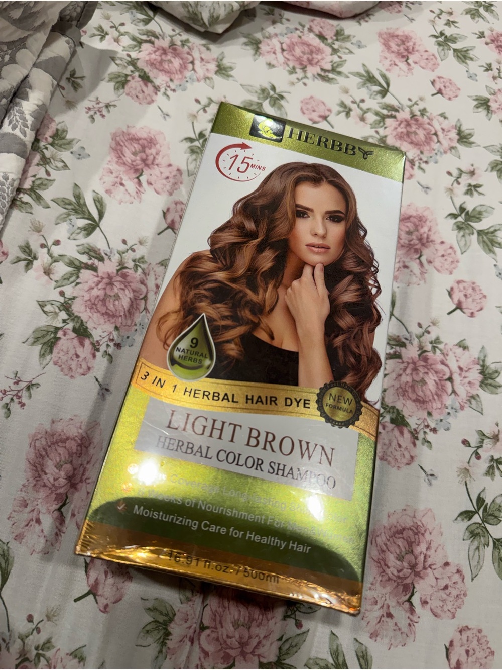 Herbby Light Brown Herbal Color Shampoo – Nourishing Light Brown Shade